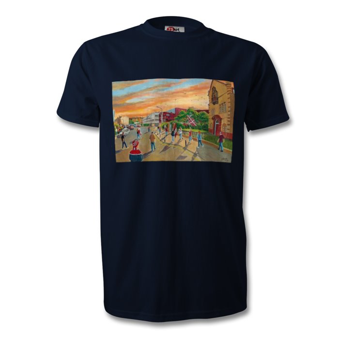 HEARTS FANS ON WAY TO TYNECASTLE T-SHIRT