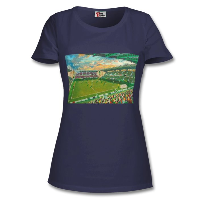 LADIES HIBERNIAN FC T-SHIRT INSIDE EASTER ROAD