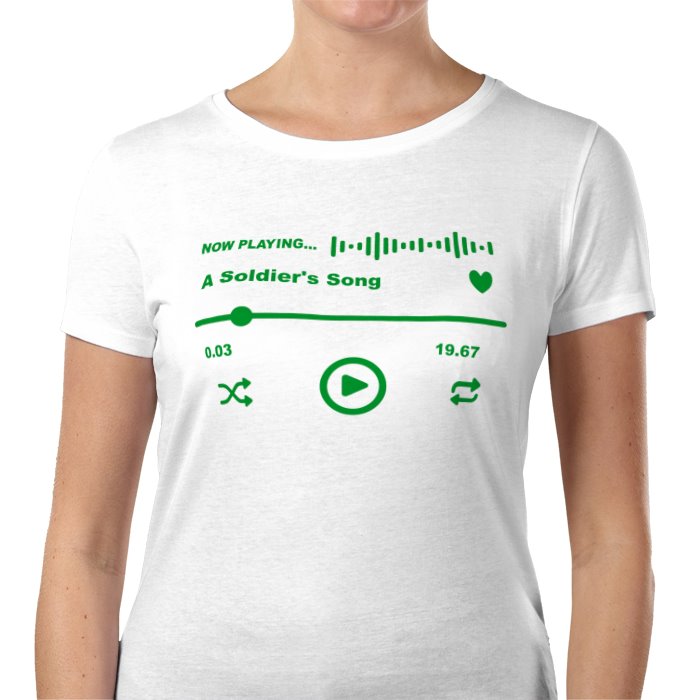Ladies Celtic F.C " A Soldier's Song" T-Shirt