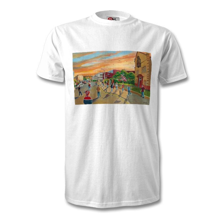 HEARTS FANS ON WAY TO TYNECASTLE T-SHIRT