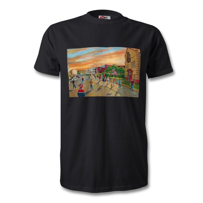 HEARTS FANS ON WAY TO TYNECASTLE T-SHIRT