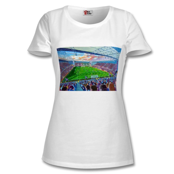 LADIES HEARTS FC T-SHIRT INSIDE TYNECASTLE