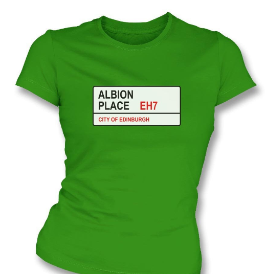 Ladies Hibernian FC Road sign "Albion Place T-Shirt