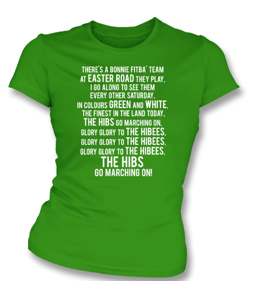 Ladies Hibernian FC" Glory Glory to the Hibees" T-Shirt