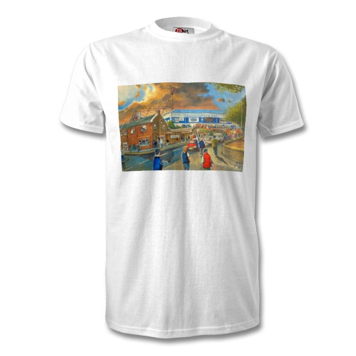 RAITH ROVERS FC SUPPORTERS ON WAY TO STARKS PARK- MENS T-SHIRT