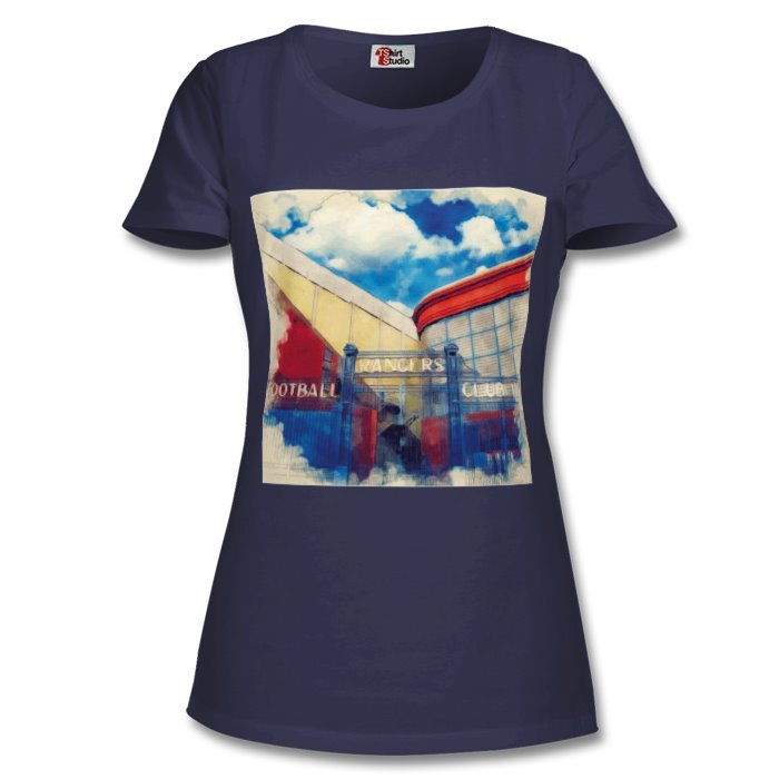 RANGERS FC IBROX STADIUM LADIES T-SHIRT
