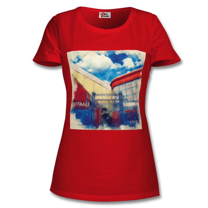 RANGERS FC IBROX STADIUM LADIES T-SHIRT