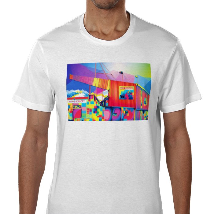 Men's Stenhousemuir Football Club stadium print t-shirt