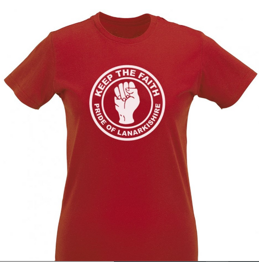 Ladies Hamilton Accies FC Keep The Faith  T-Shirt