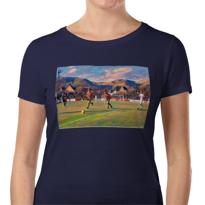 Ladies Alloa painting style T-Shirt