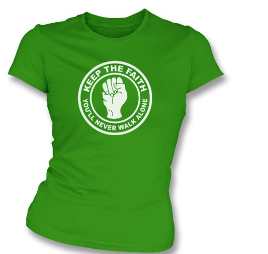 Ladies Celtic FC Keep The Faith T-Shirt