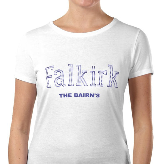 Ladies Falkirk F.C  Rhinestone    T-Shirt