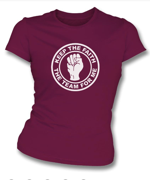 Ladies Hearts  FC Keep The Faith T-Shirt