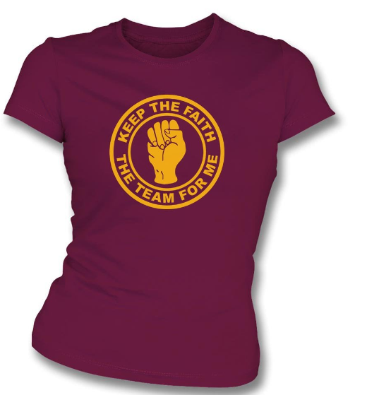 Ladies Motherwell  FC Keep The Faith T-Shirt