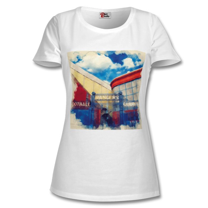 RANGERS FC IBROX STADIUM  LADIES T-SHIRT