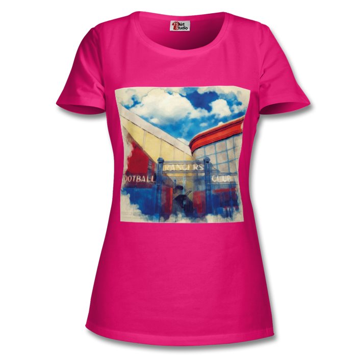 RANGERS FC IBROX STADIUM  LADIES T-SHIRT