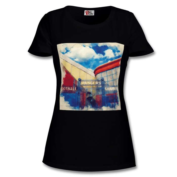 RANGERS FC IBROX STADIUM  LADIES T-SHIRT