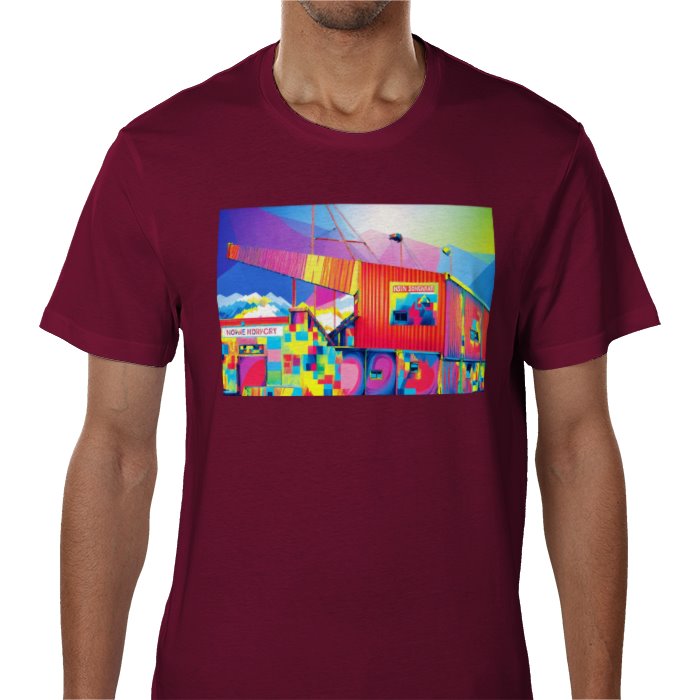 Men's  Stenhousemuir Football Club stadium print t-shirt